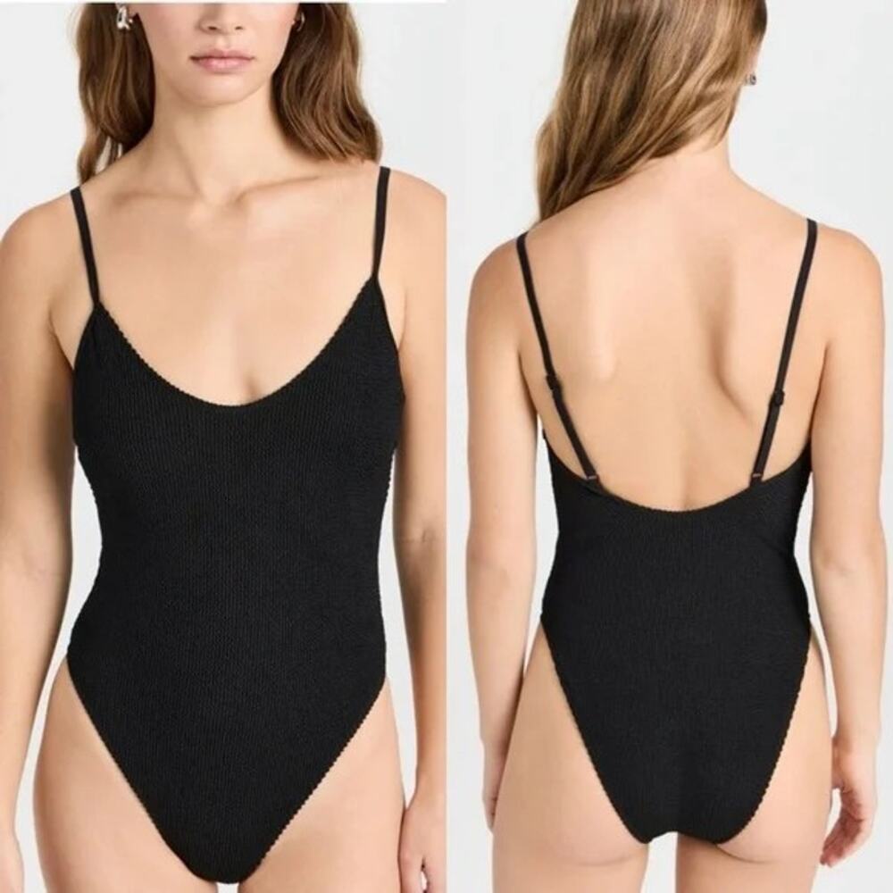 NWT Good American "Always Fits" One-Piece Swimsuit - Black - Size 00/0 (XXS/XS)